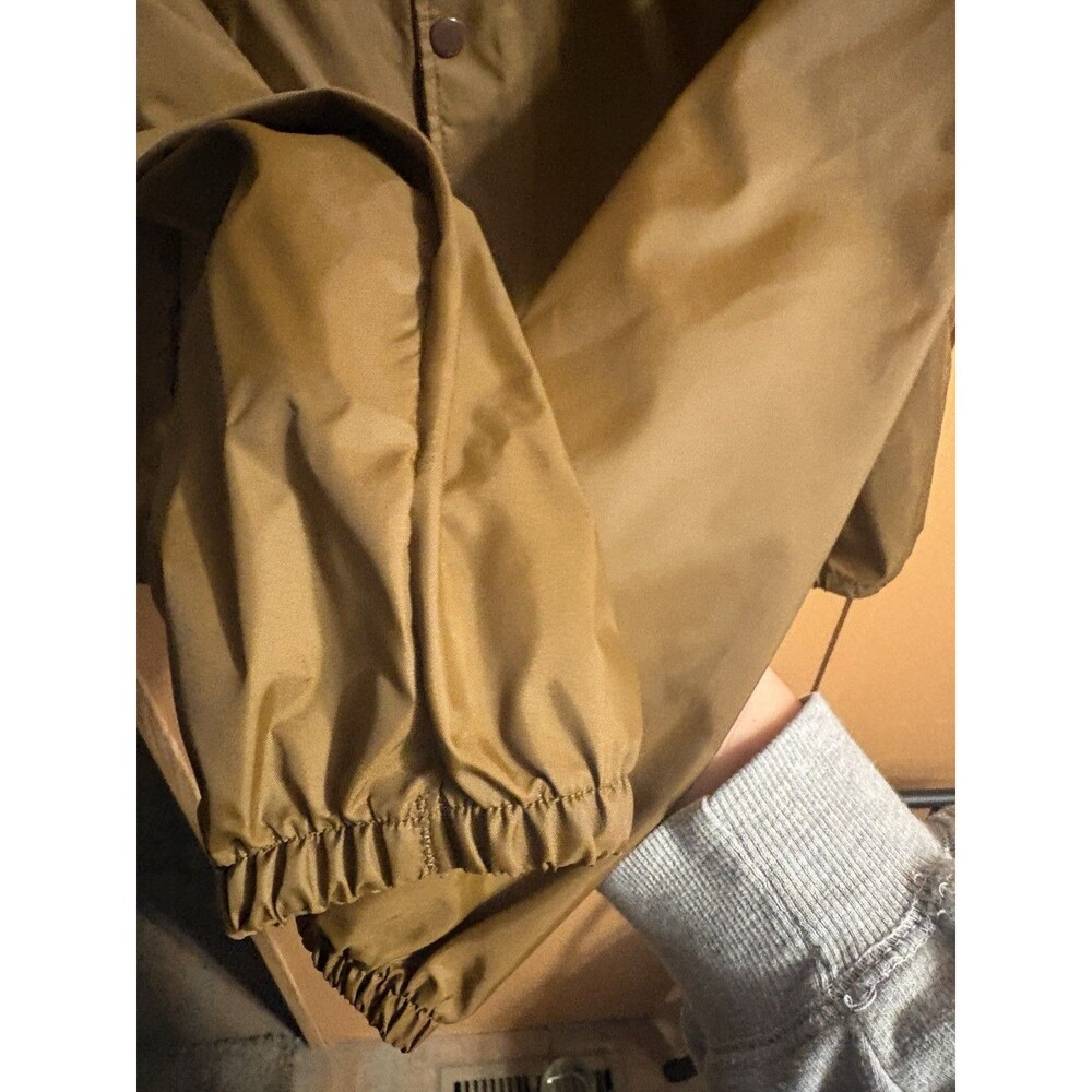 1970s 80s King Jack Button Up Windbreaker Dunkin Donuts Promo Jacket Rare Medium - Picture 8 of 8